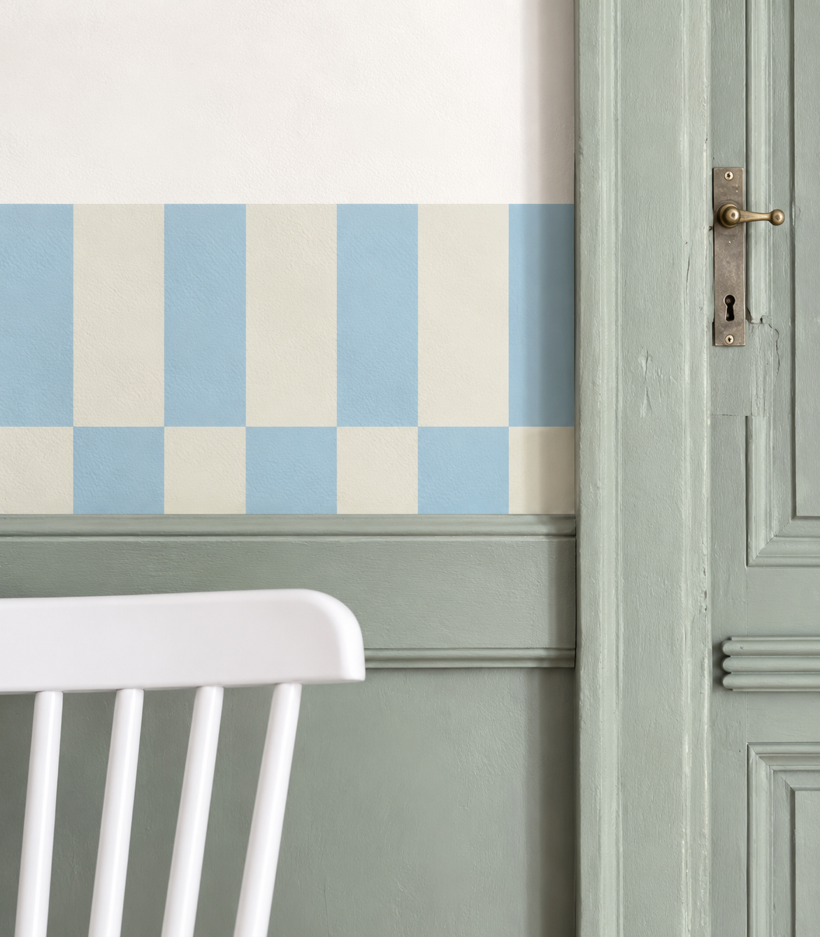 Border Tetris Soft Sky Blue