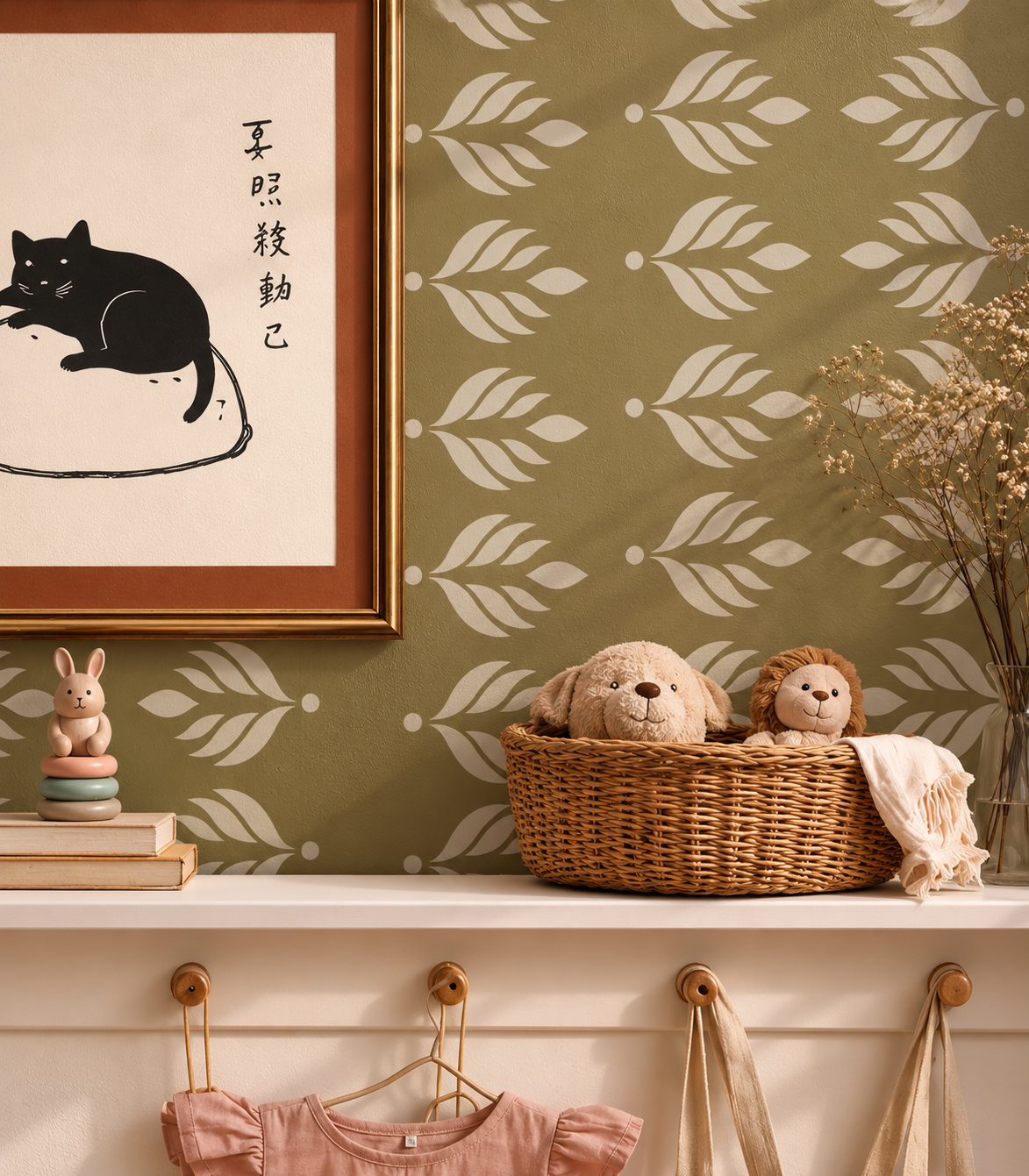 Wallpaper Cottage Bloom Deep