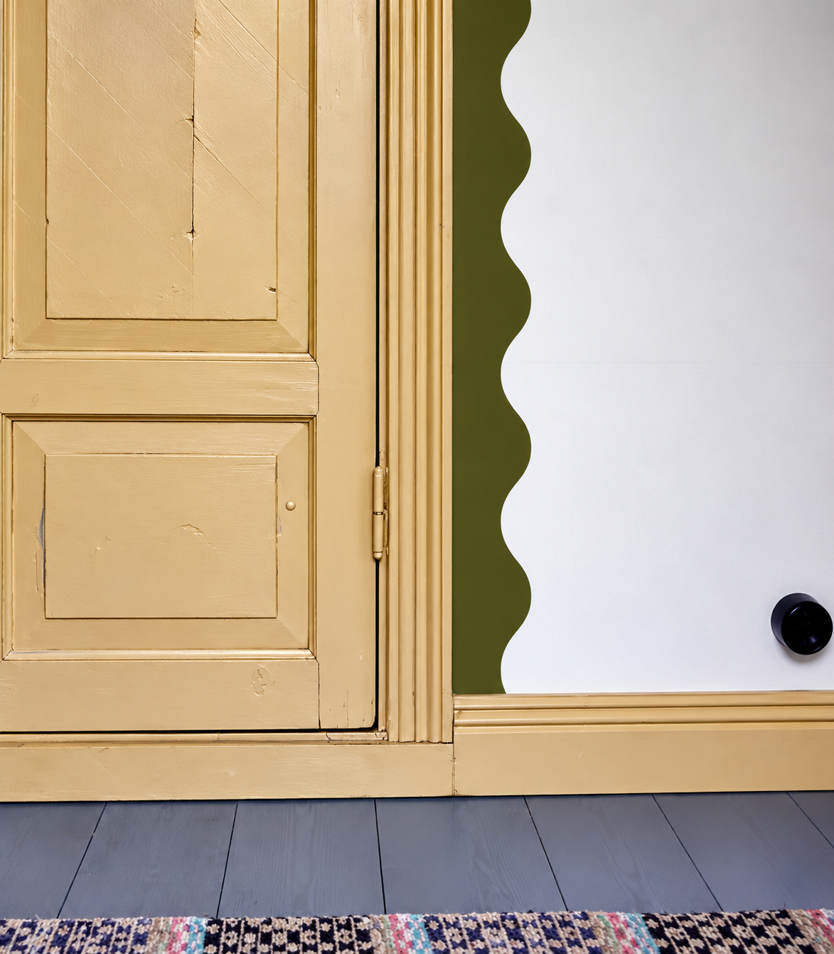 Border Waves Olive Moss