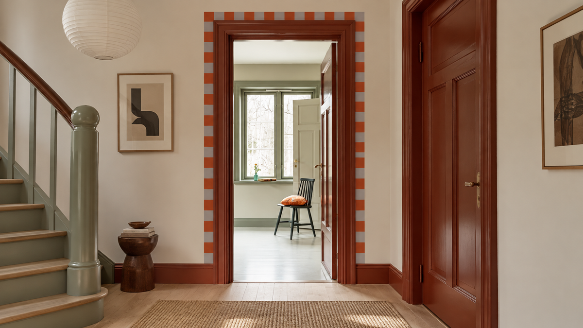 Border Square Warm Terracotta