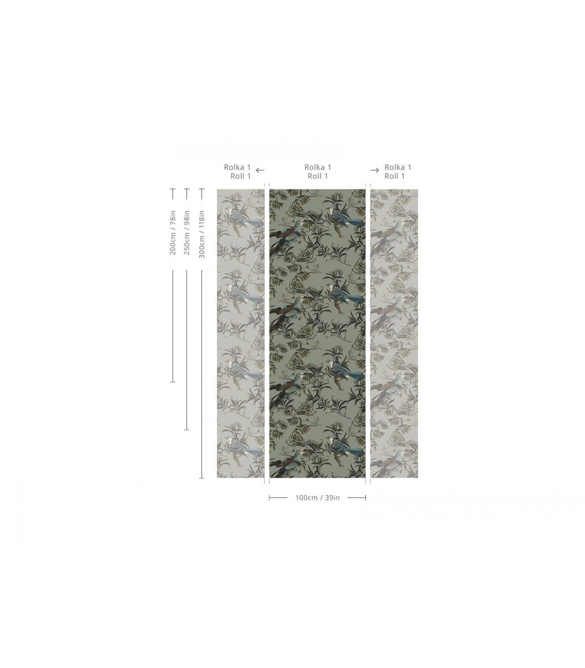 Tapeta Birds in Garden - Wallcolors®
