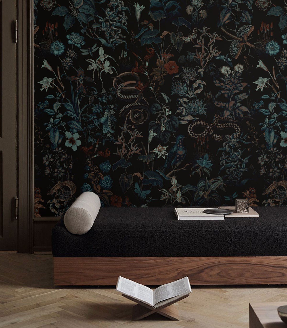 Tapeta Botanic Black - Wallcolors®