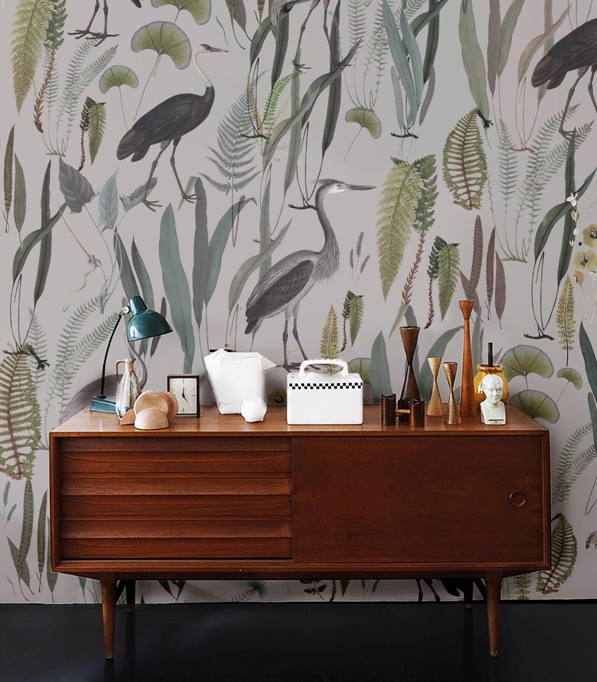 Tapeta Calm Heron Beige - Wallcolors®