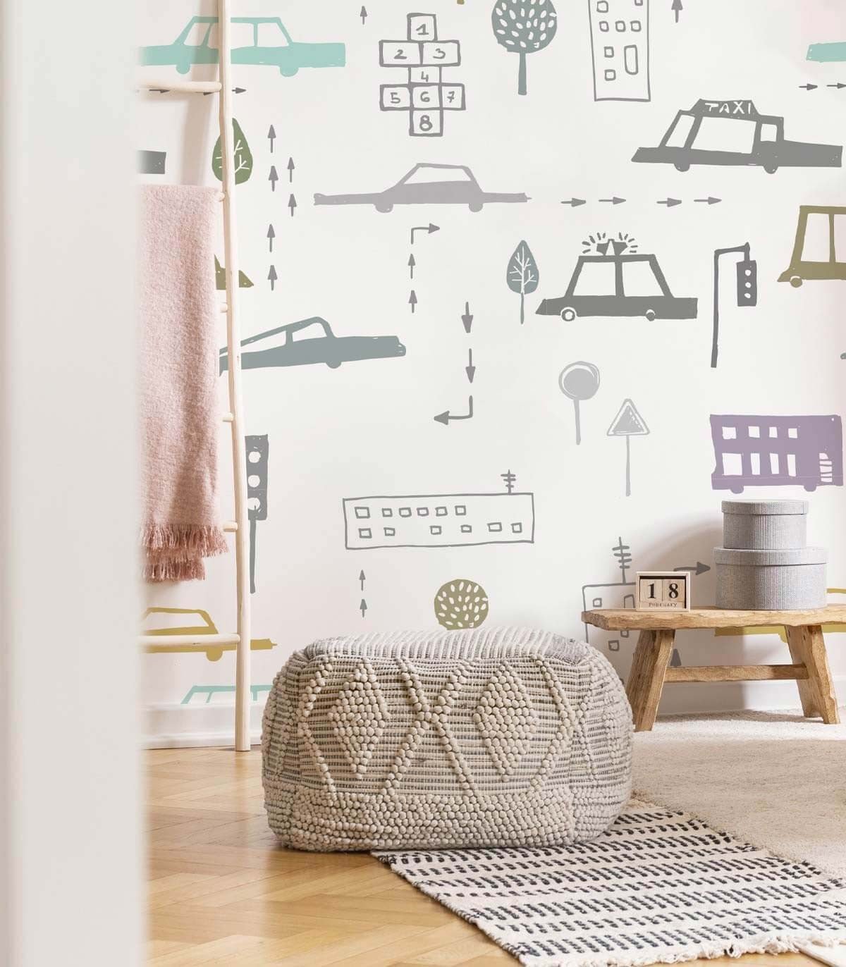 Tapeta Cars White - Wallcolors®