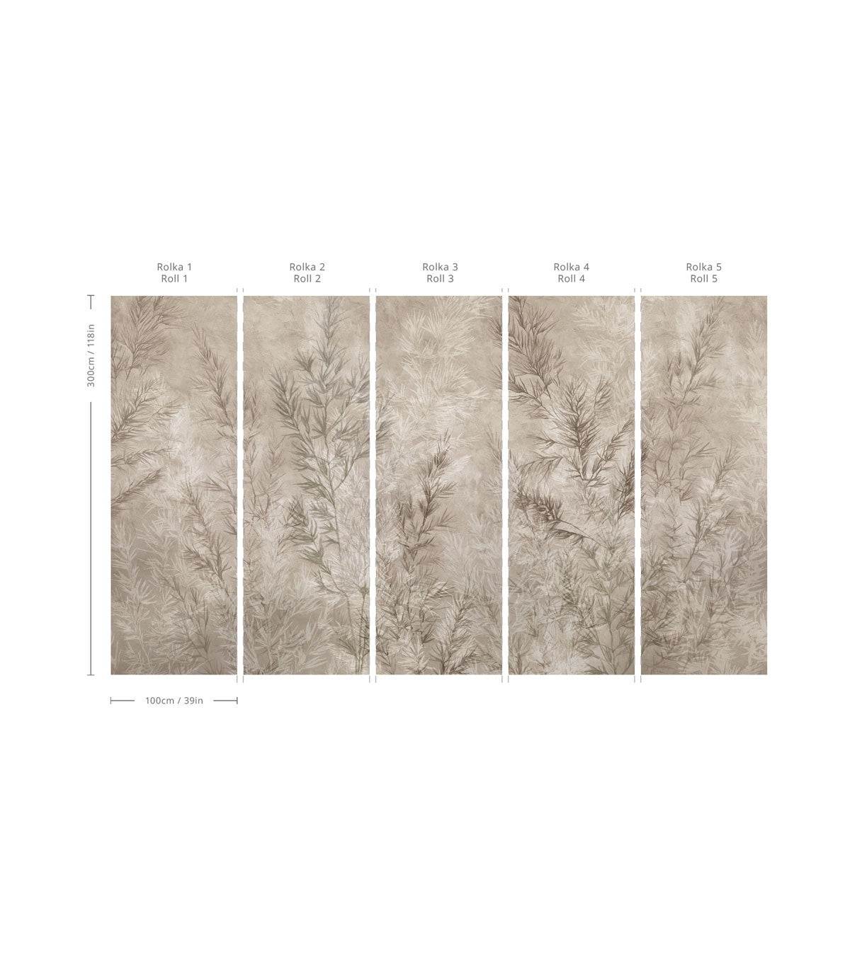 Tapeta Dry grass beige