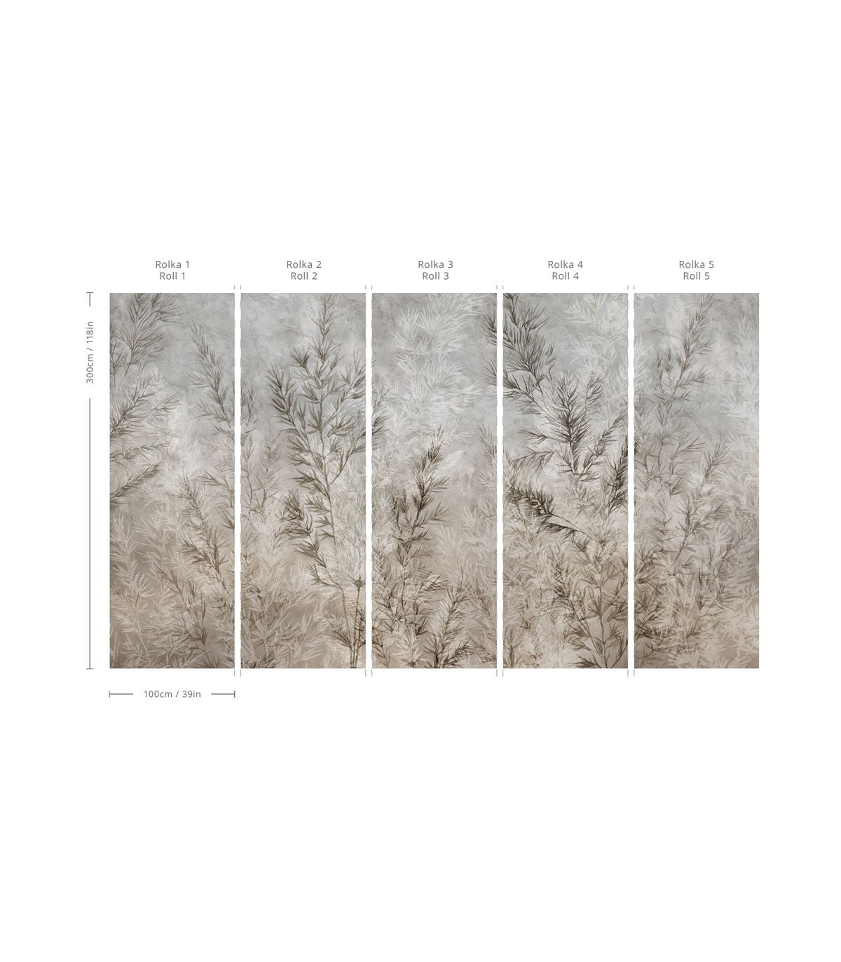 Dry grass gray wallpaper