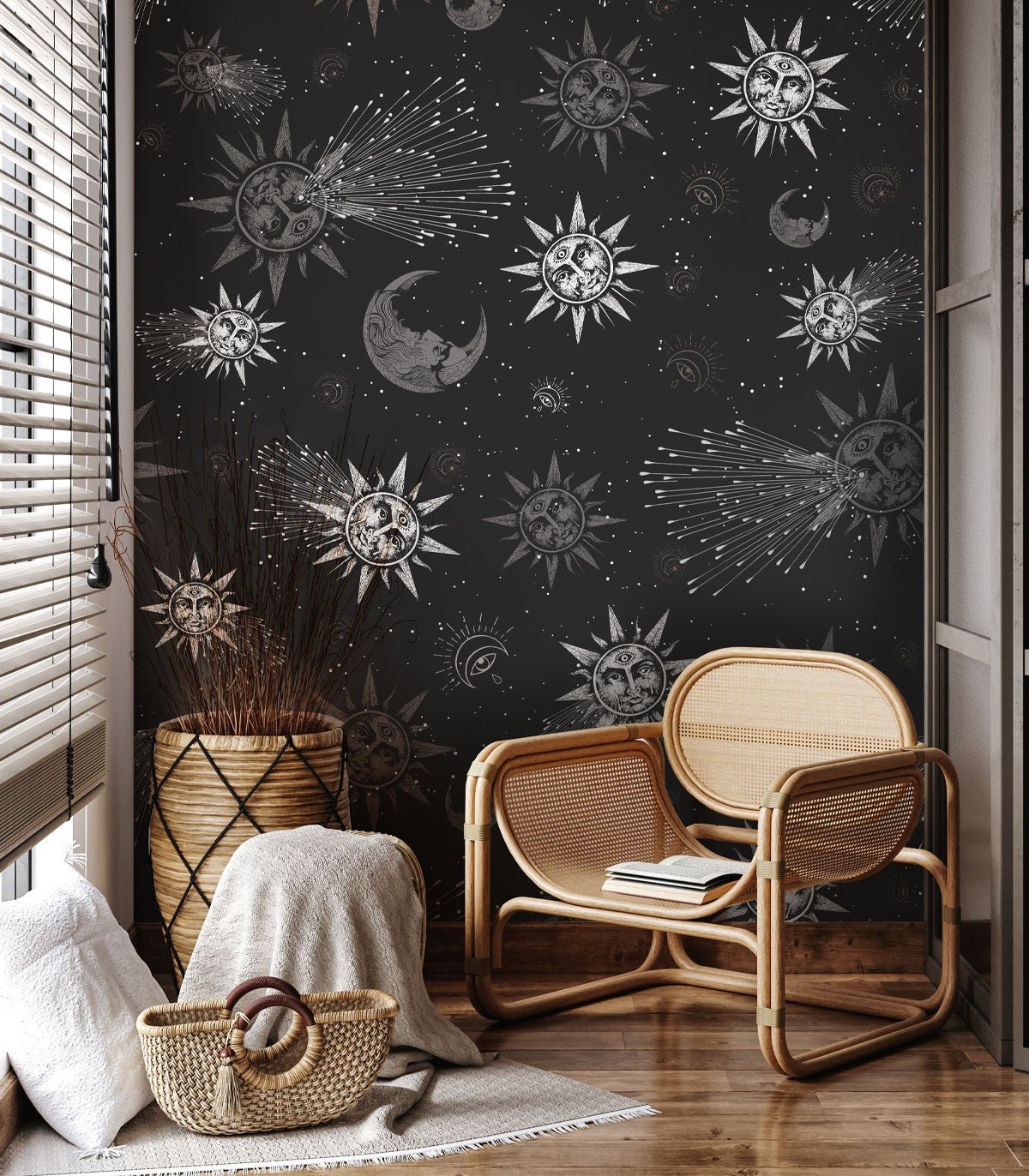 Tapeta Moon and sun - Wallcolors®