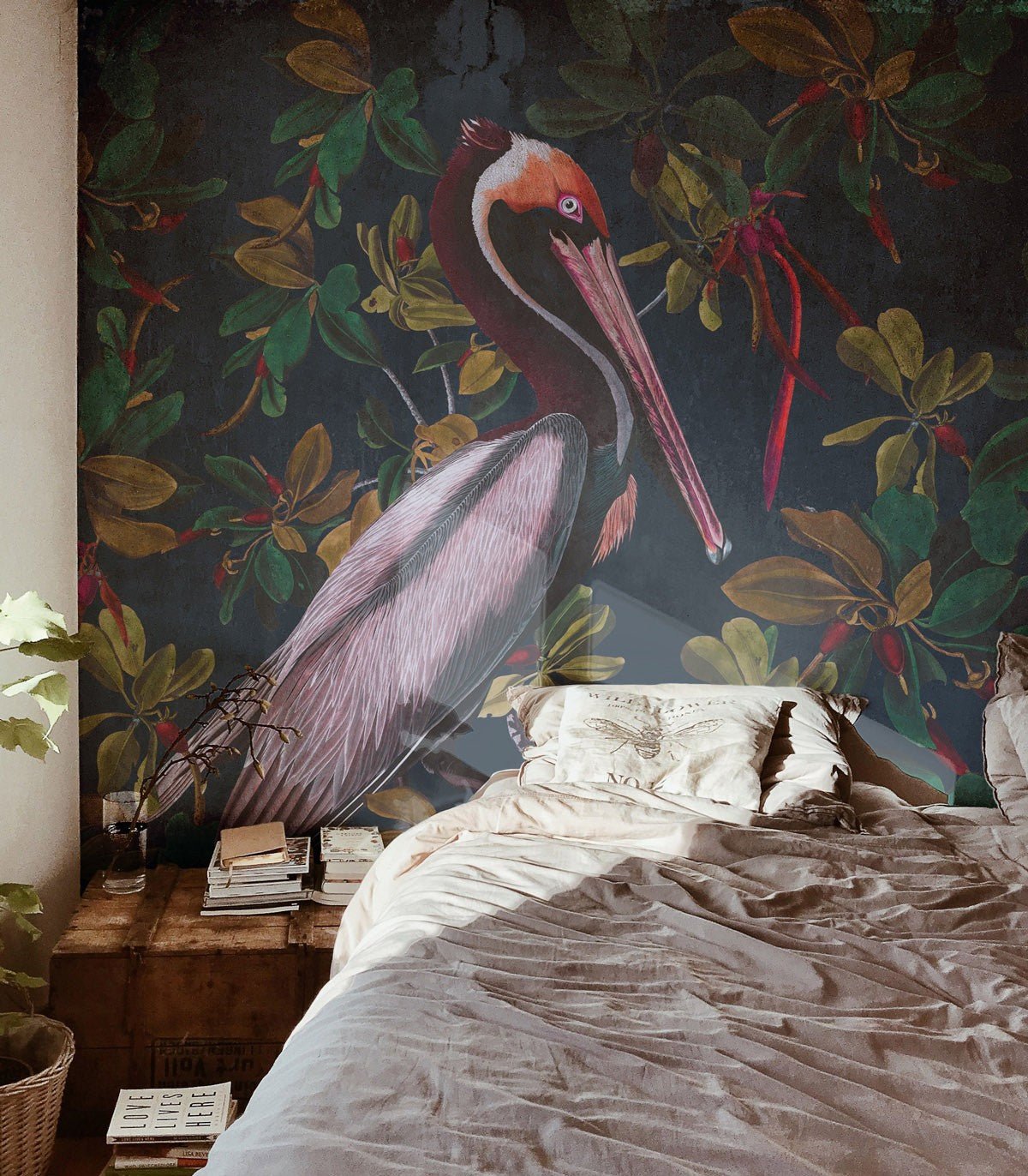Tapeta Night Pelicans - Wallcolors®