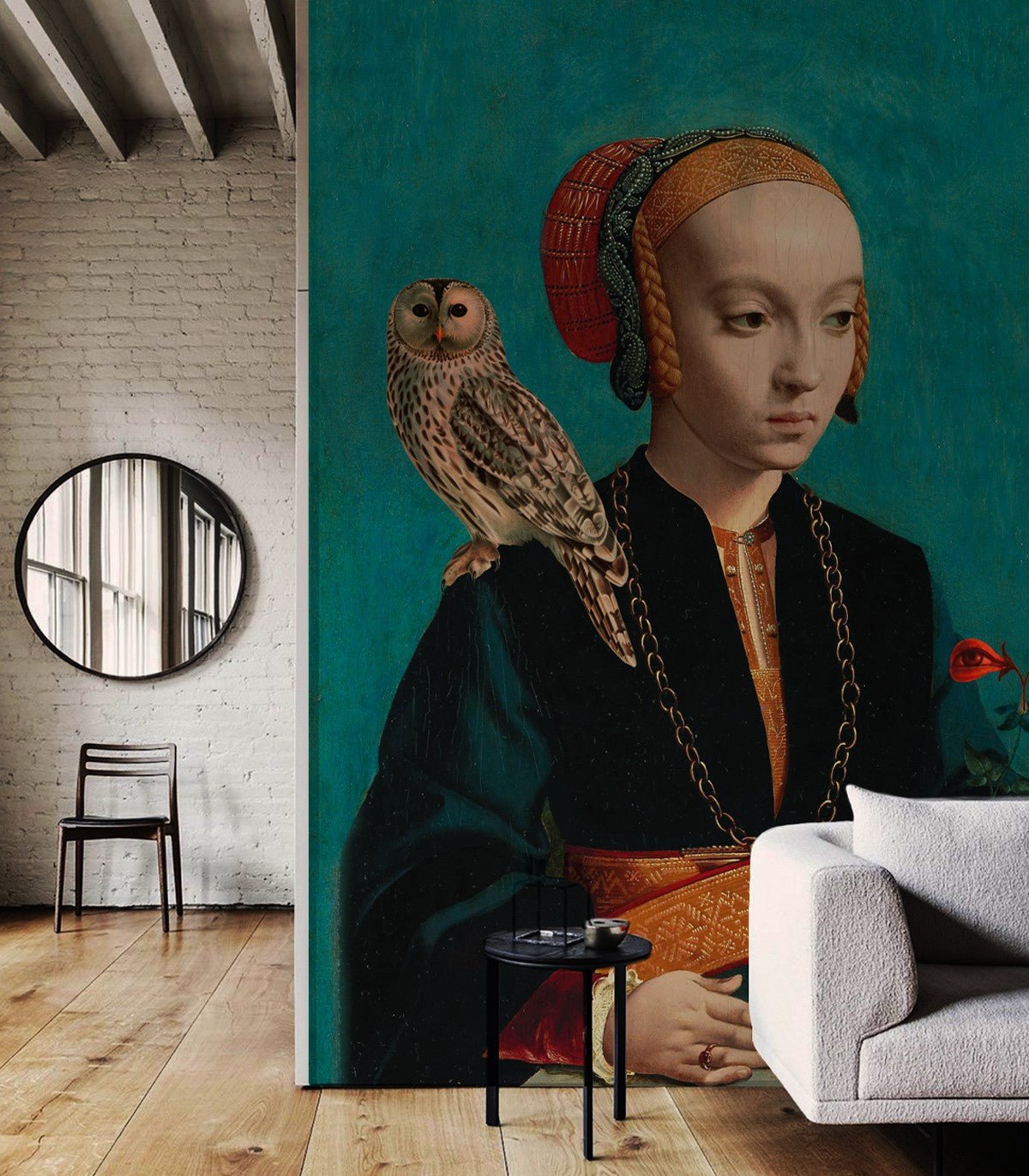 Tapeta Owl lady - Wallcolors®