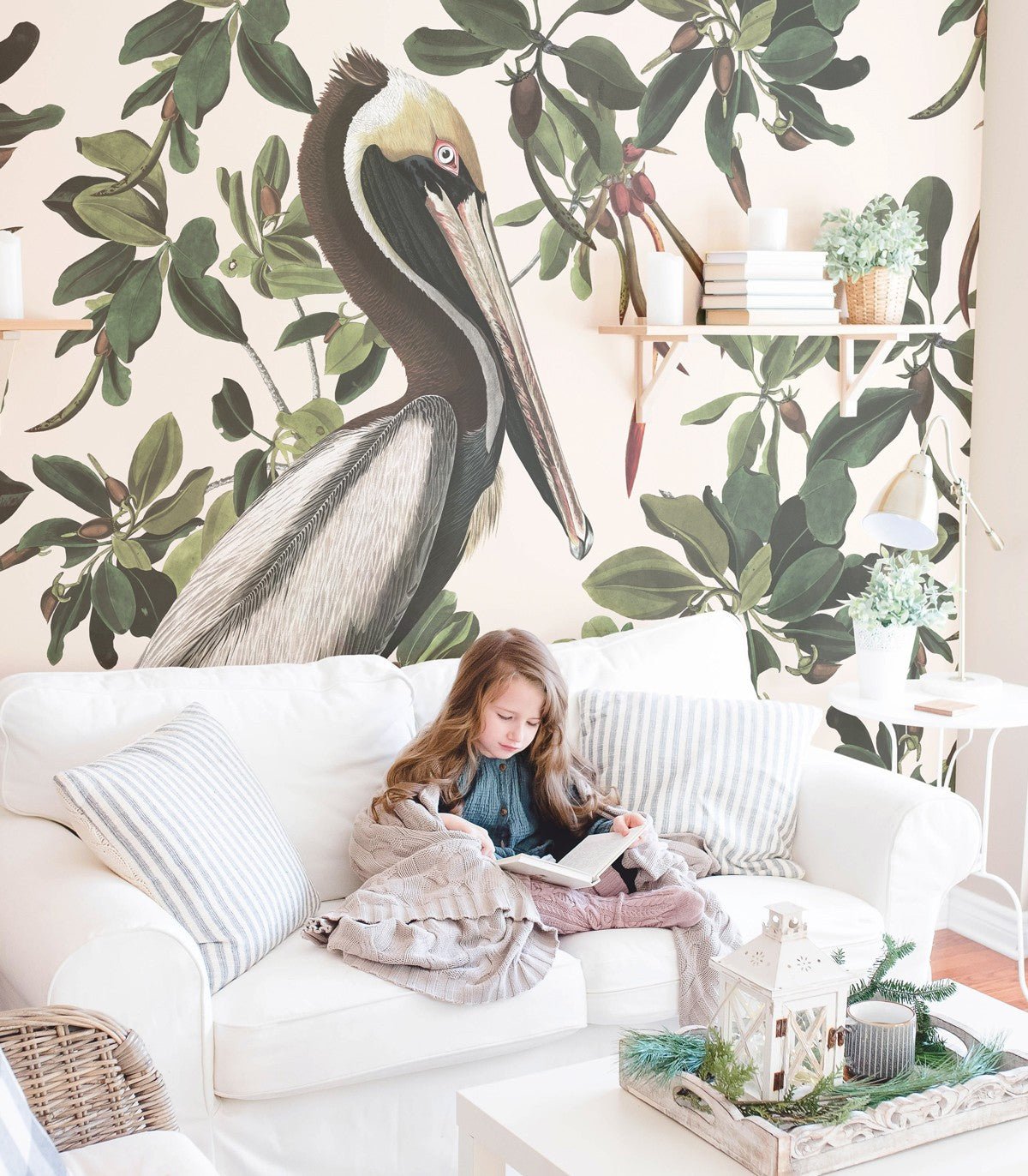 Tapeta Spring Pelicans - Wallcolors®