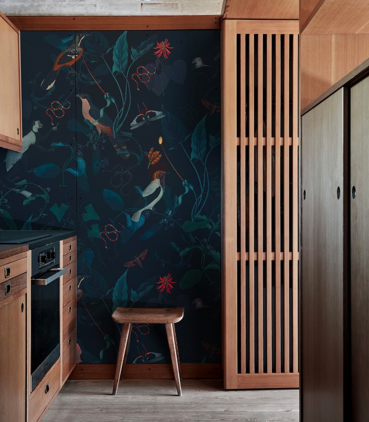 Tapeta Teal Blue Garden - Wallcolors®