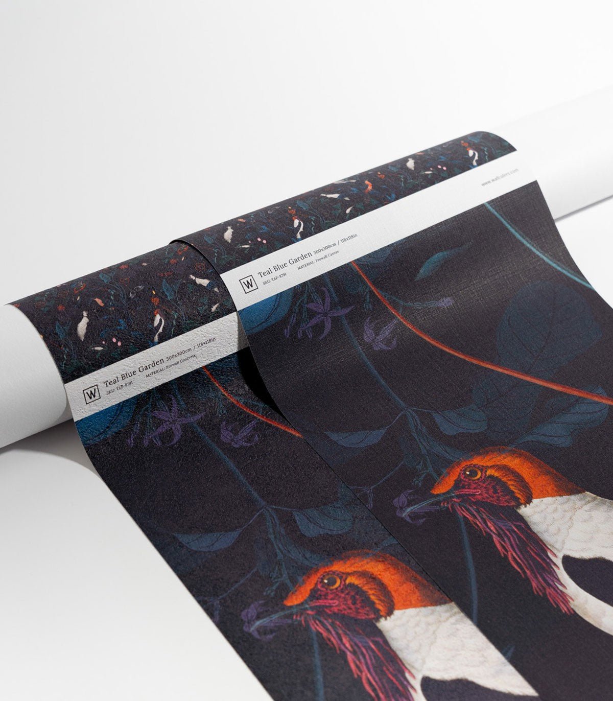 Tapeta Teal Blue Garden - Wallcolors®