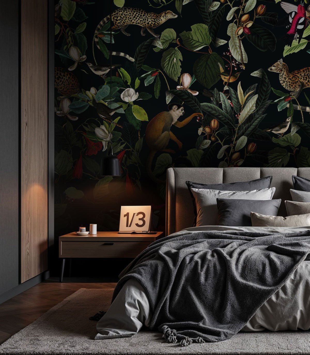 Tapeta The Jungle Book Black - Wallcolors®