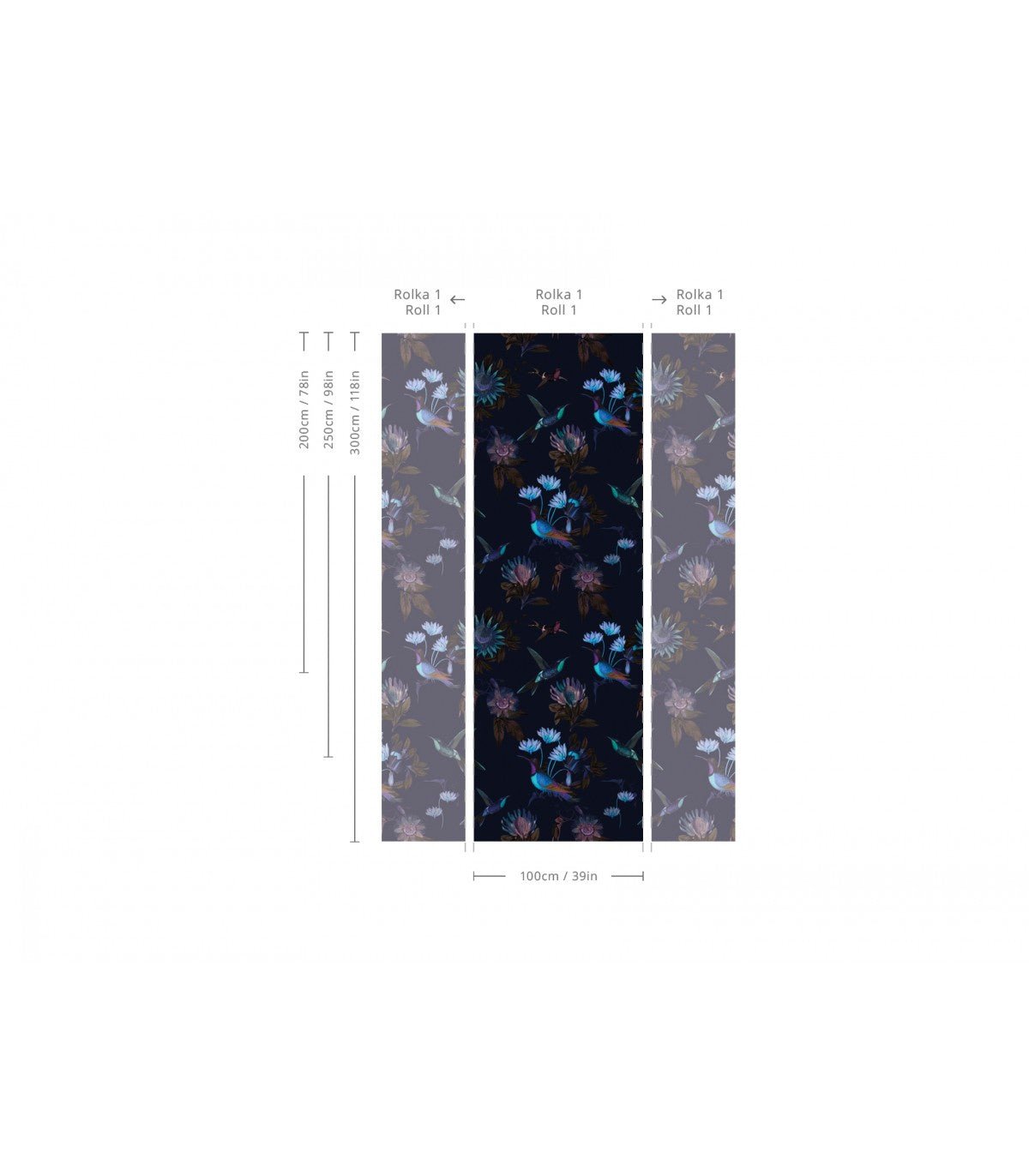 Tapeta Toxic Hummingbirds - Wallcolors®