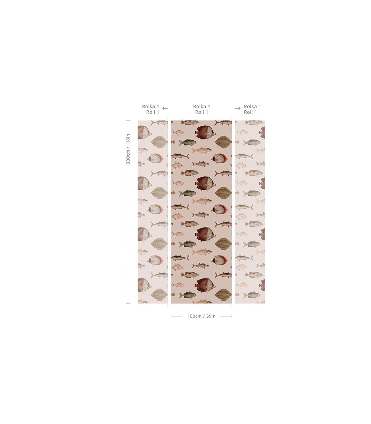 Tapeta Under the Sea Pink - Wallcolors®