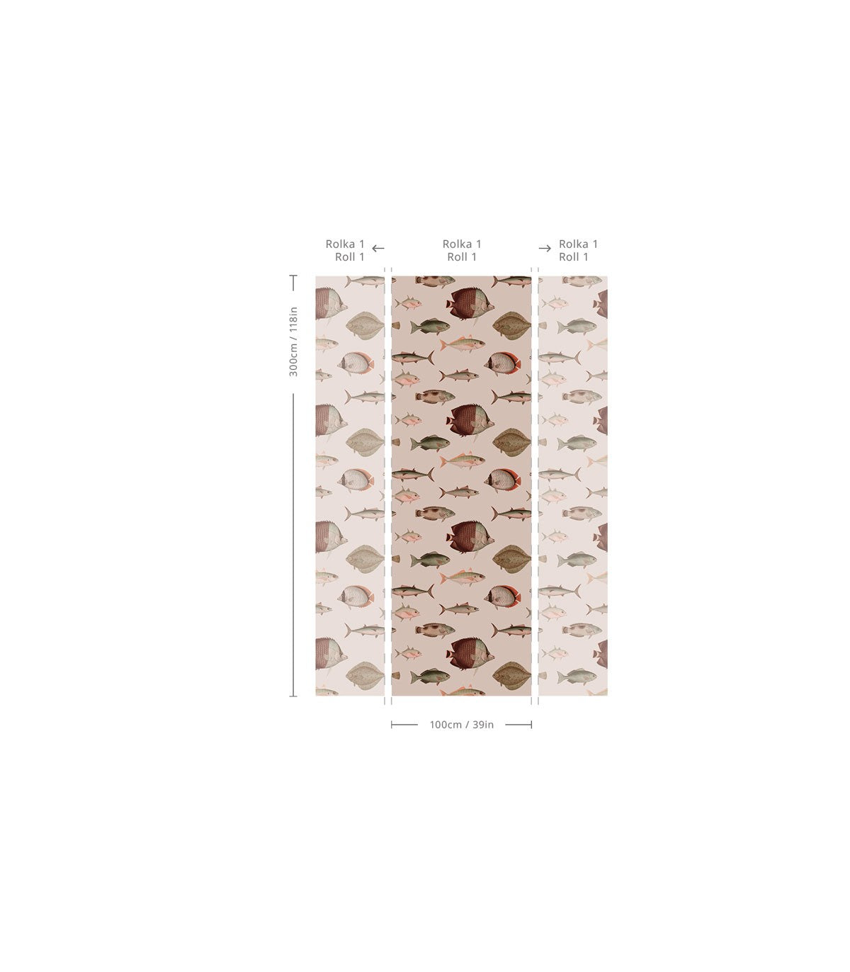 Unter dem Meer Rosa Tapete