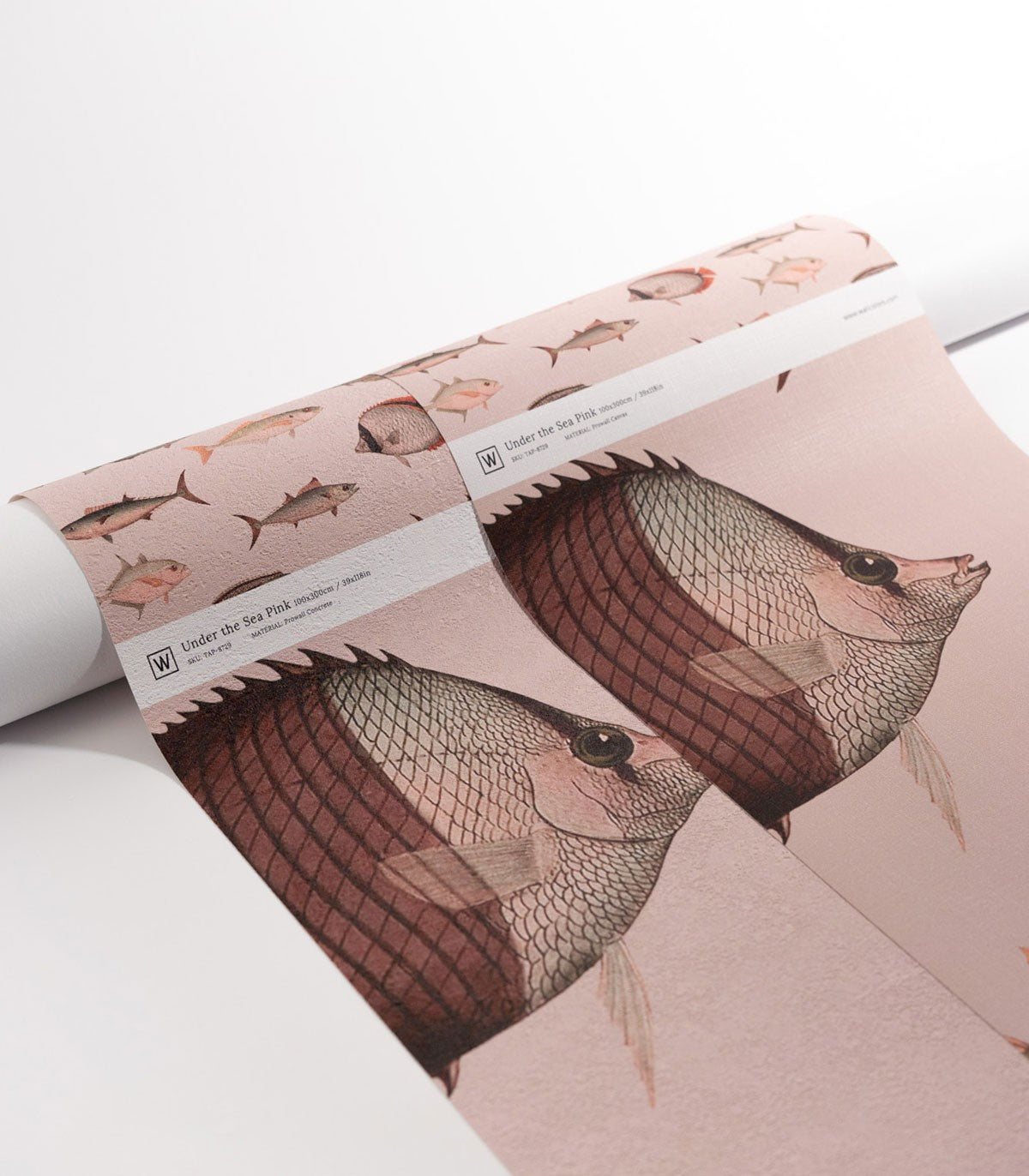 Unter dem Meer Rosa Tapete