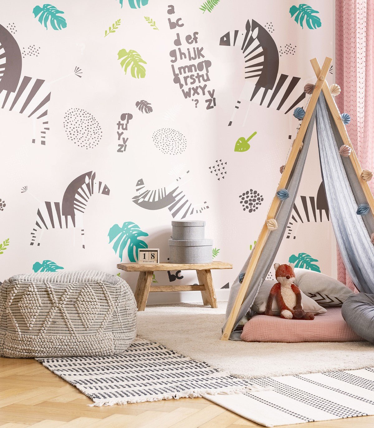 Tapeta Zebra White - Wallcolors®