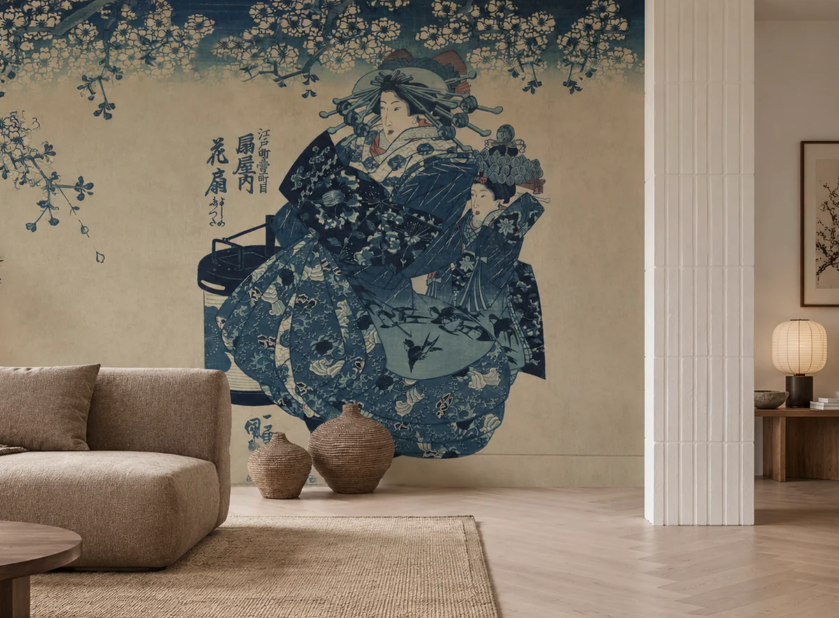 Papier peint Indigo Reverie