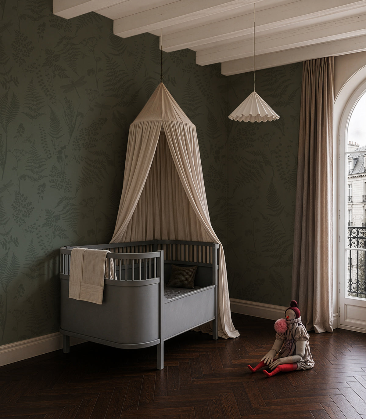 Tapeta Woodland Whisper Green