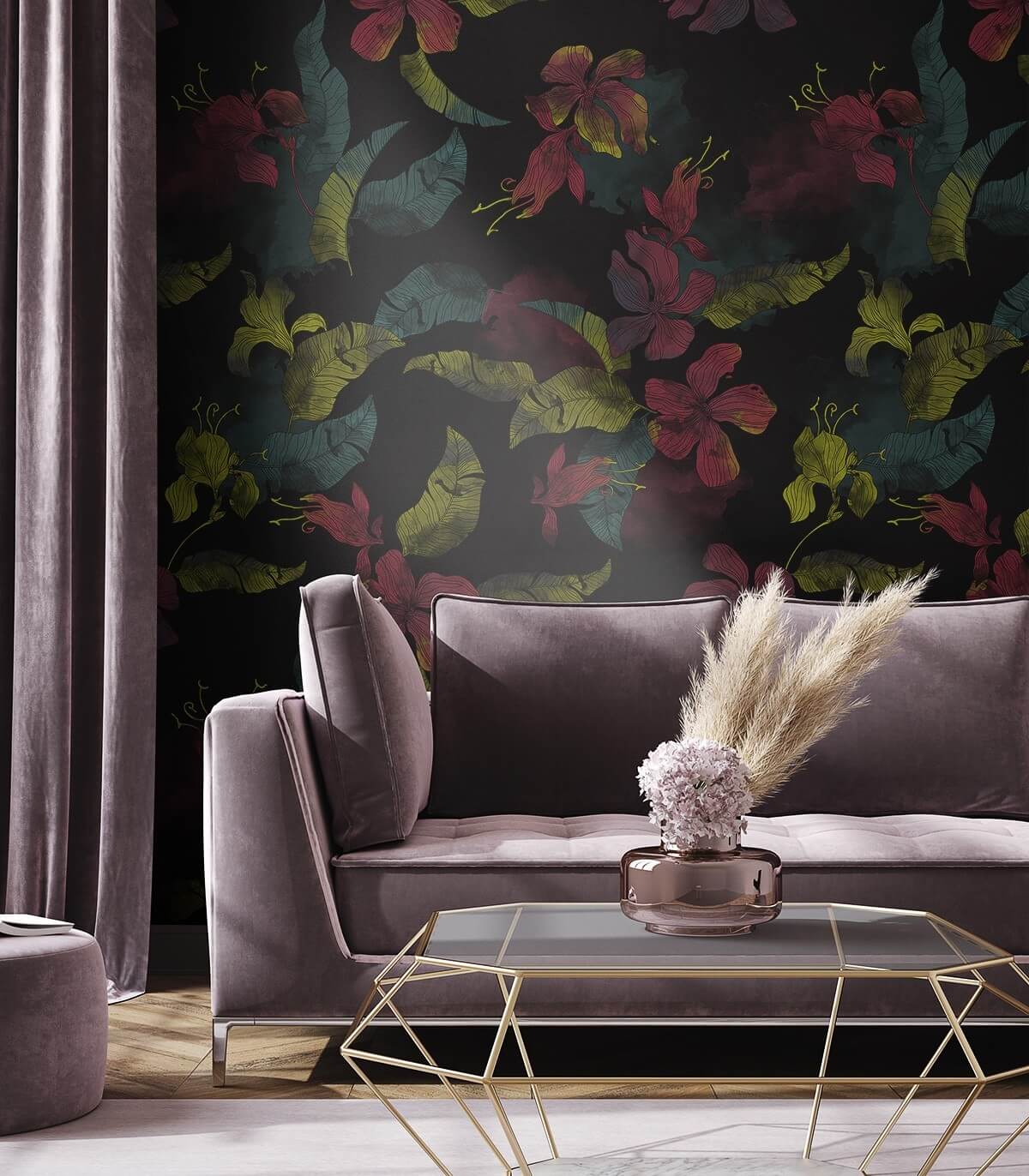 Lilies Tapete - Wallcolors  - Exklusive Hintergrundbilder