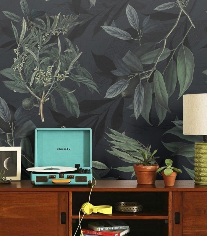 Tapeta Olive Branch Green - Wallcolors - Ekskluzywne Tapety