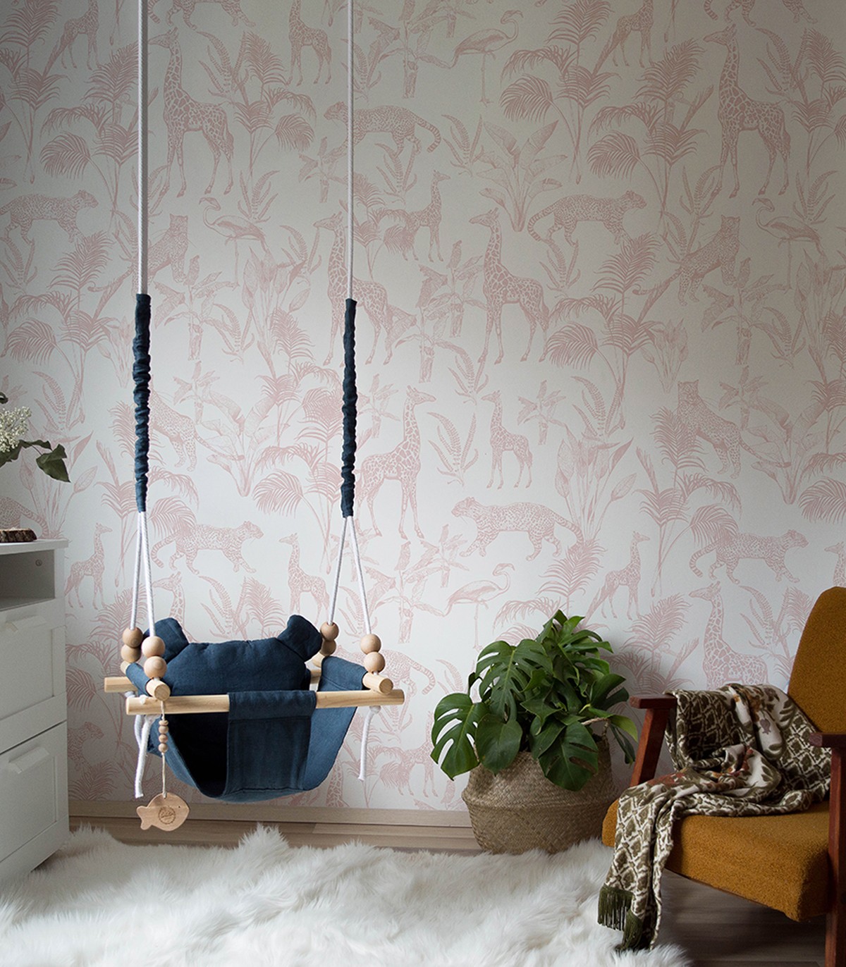 Safari Pink Wallpaper - Wallcolors  - Exclusive Wallpapers