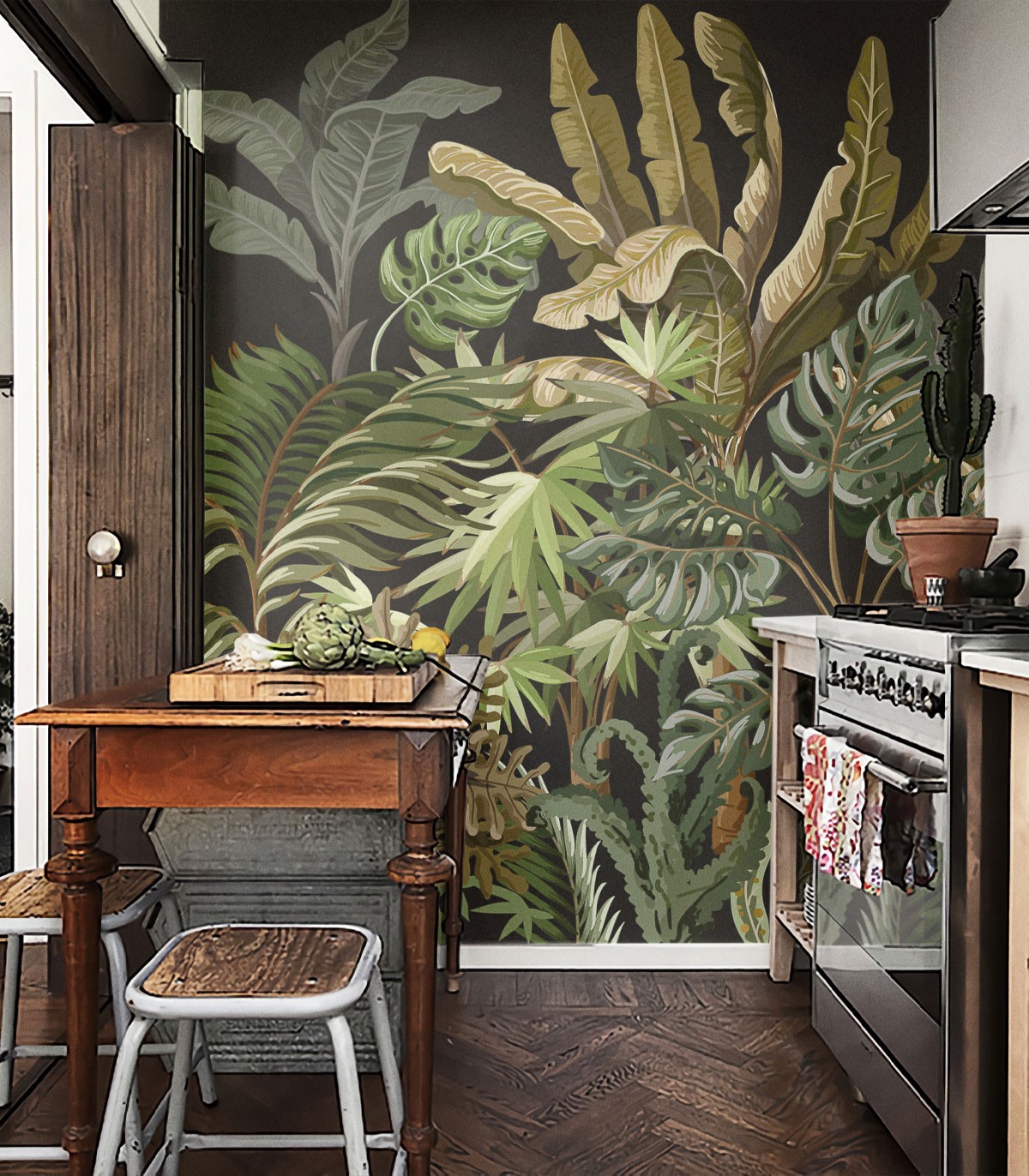 Jungle Black Wallpaper - Wallcolors  - Exclusive Wallpapers