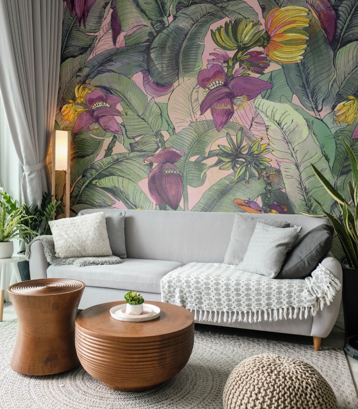 Banana Tree Wallpaper - Wallcolors  - Exclusive Wallpapers