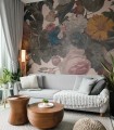 Dragonfly Garden Pink Wallpaper - Wallcolors  - Exclusive Wallpapers