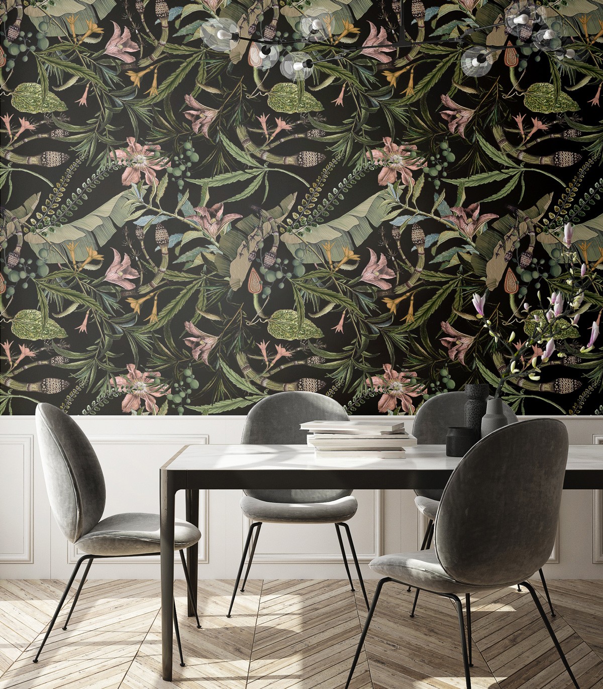 Dark Forest Wallpaper - Wallcolors  - Exklusive Hintergrundbilder