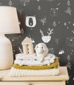 Teddy Bears Black Wallpaper - Wallcolors  - Exclusive Wallpapers