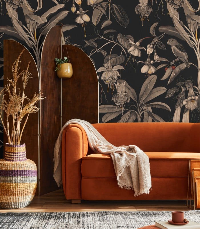 Frida sepia Wallpaper - Wallcolors  - Exklusive Hintergrundbilder