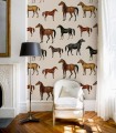 Horses Beige wallpaper