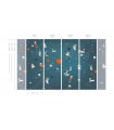 Animals in Cosmos Orange wallpaper - Wallcolors  - Exclusive Wallpapers