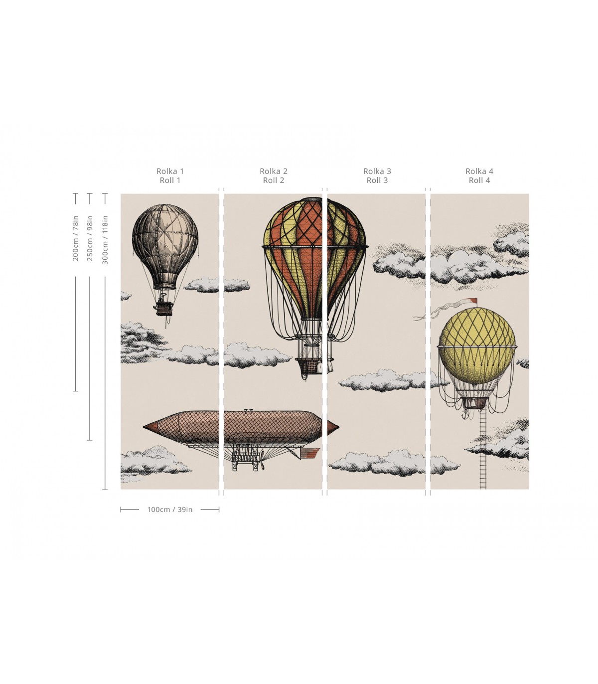 Balloons wallpaper - Wallcolors  - Exclusive Wallpapers