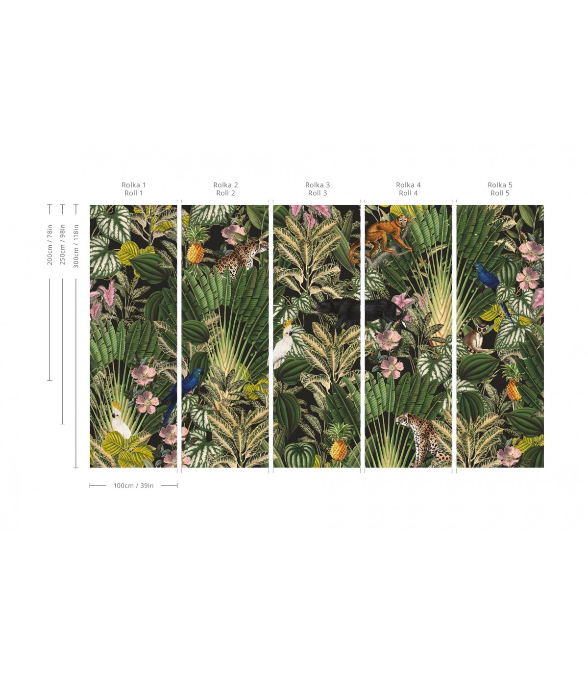 Dunkle Dschungel Tapete - Wallcolors  - Exklusive Hintergrundbilder
