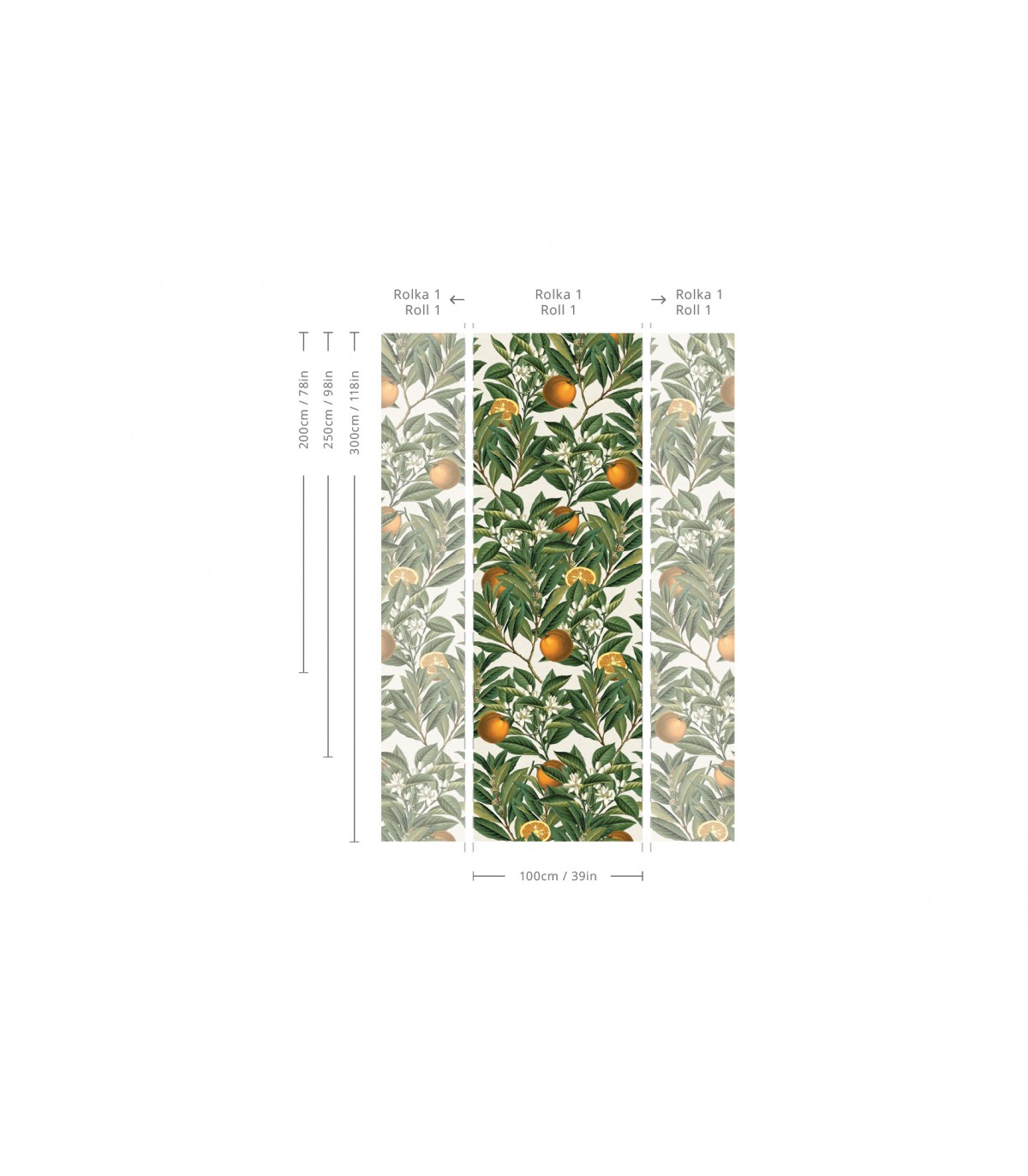 Orange Tree Wallpaper - Wallcolors  - Exclusive Wallpapers