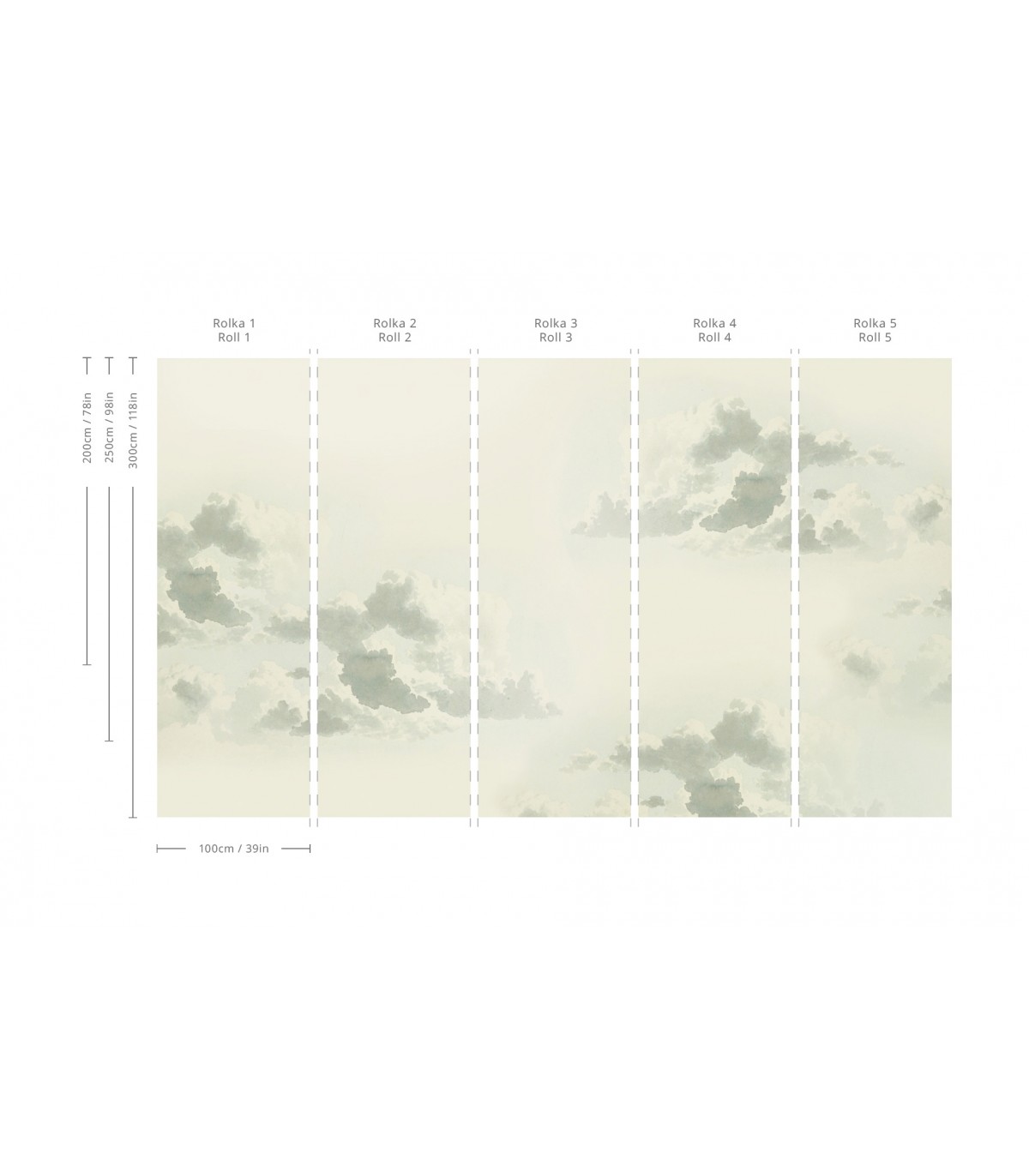 Skylight Tapete - Wallcolors  - Exklusive Hintergrundbilder