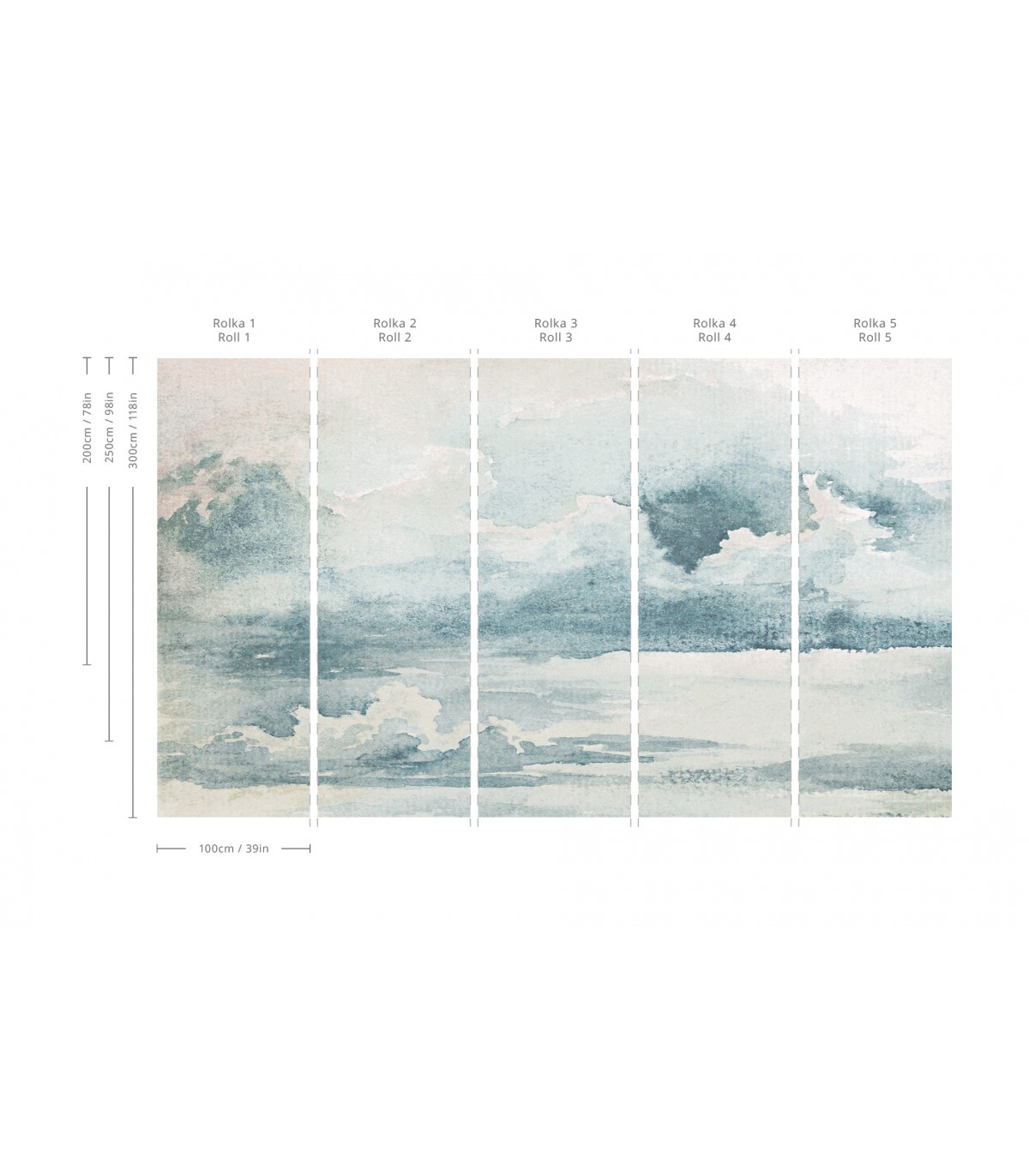 Stormy Sky Tapete - Wallcolors  - Exklusive Hintergrundbilder