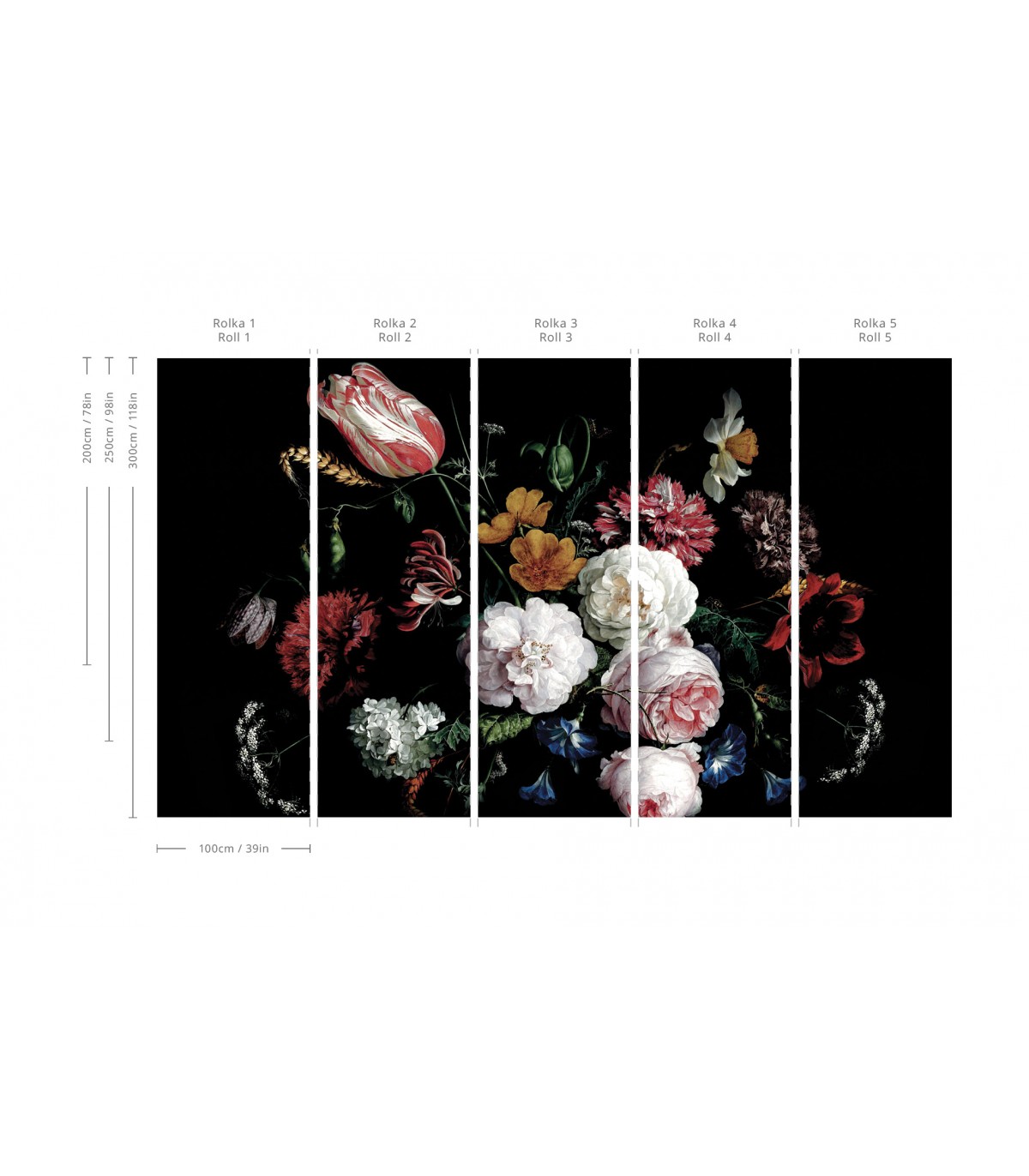 Floral Glory Tapete - Wallcolors  - Exklusive Hintergrundbilder