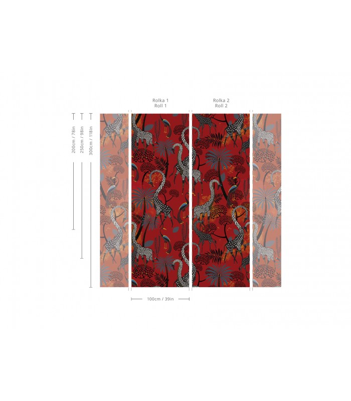 Tapeta Oriental Giraffe - Wallcolors - Ekskluzywne Tapety