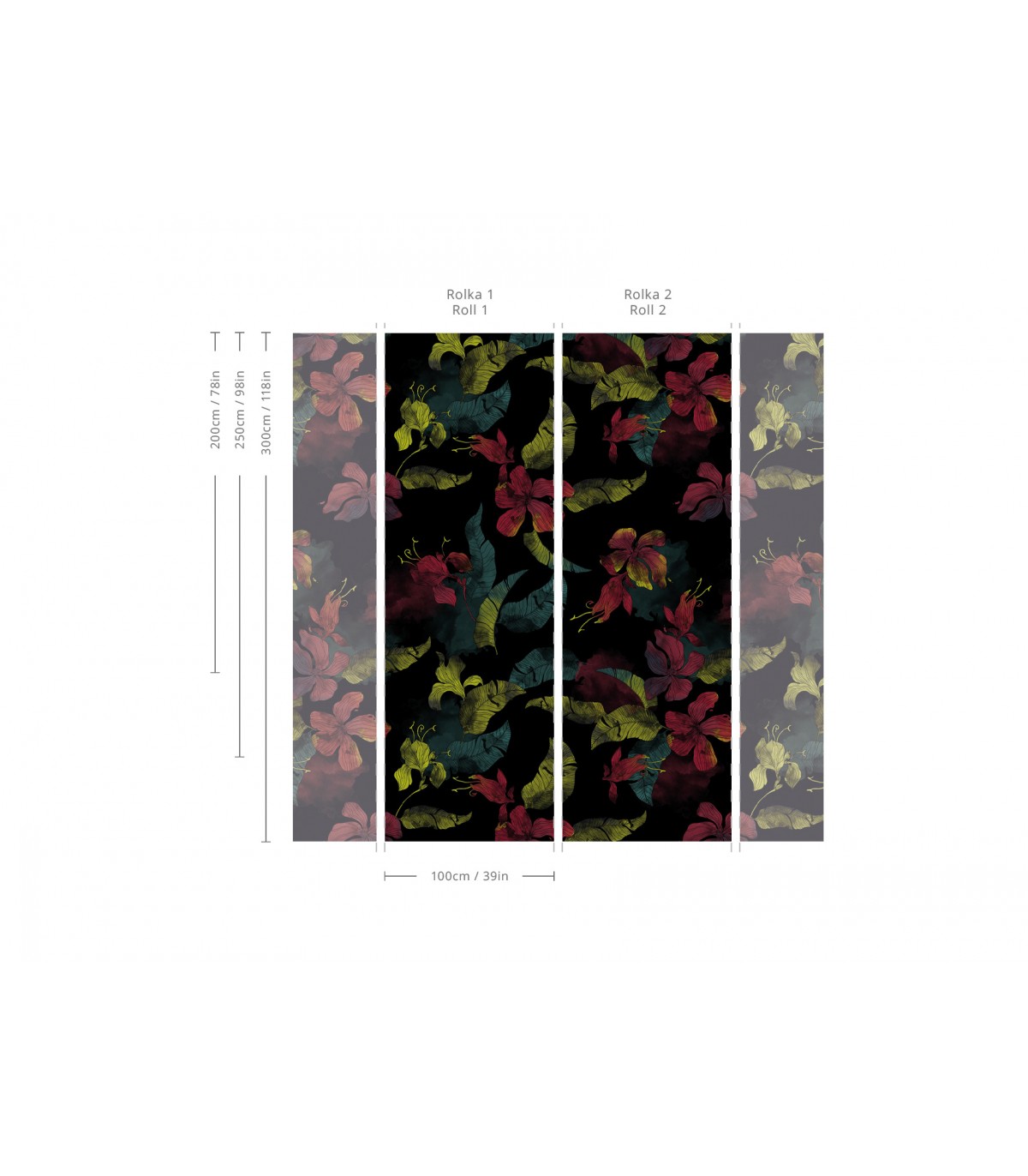 Lilies Tapete - Wallcolors  - Exklusive Hintergrundbilder