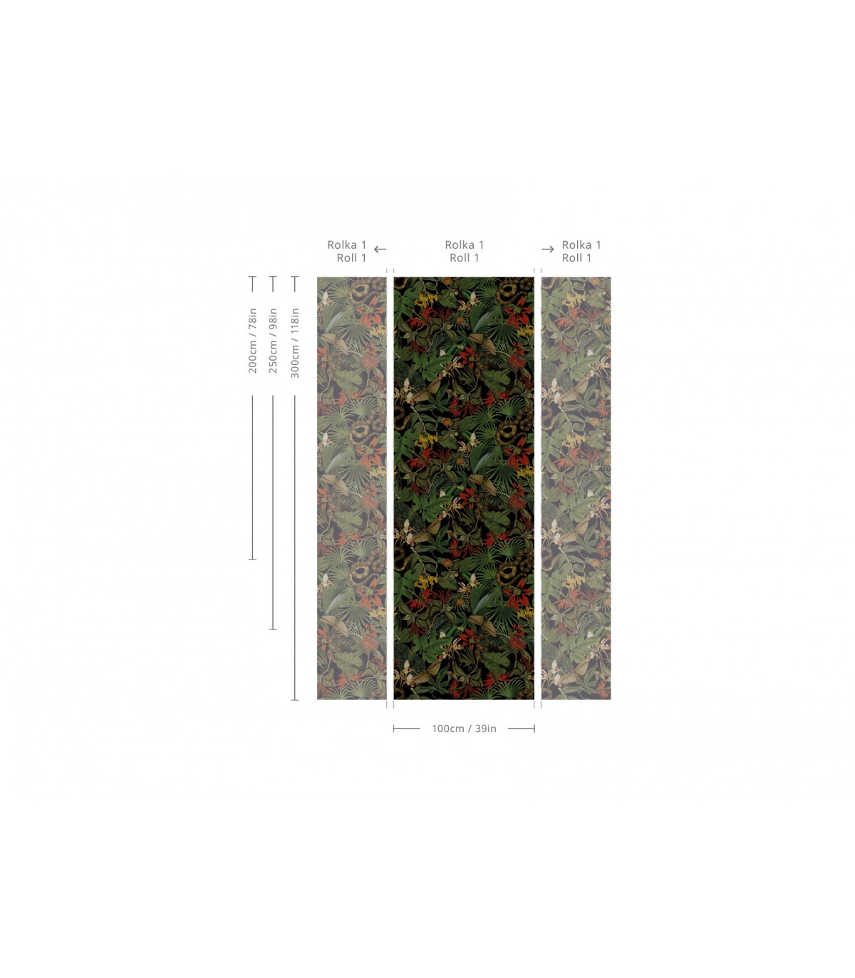 Roxy Red Tapete - Wallcolors  - Exklusive Hintergrundbilder