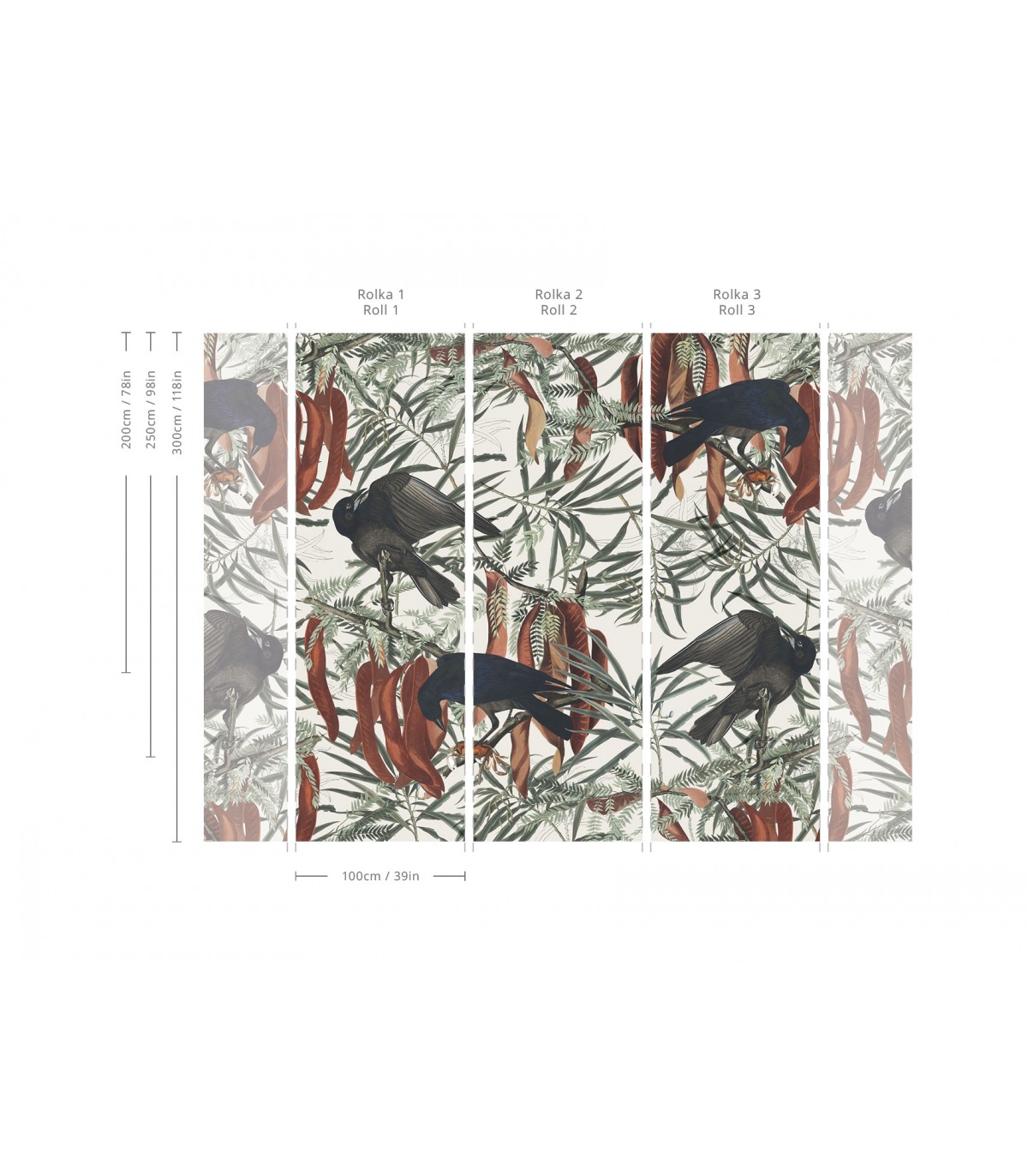 Tapeta Crows - Wallcolors - Ekskluzywne Tapety