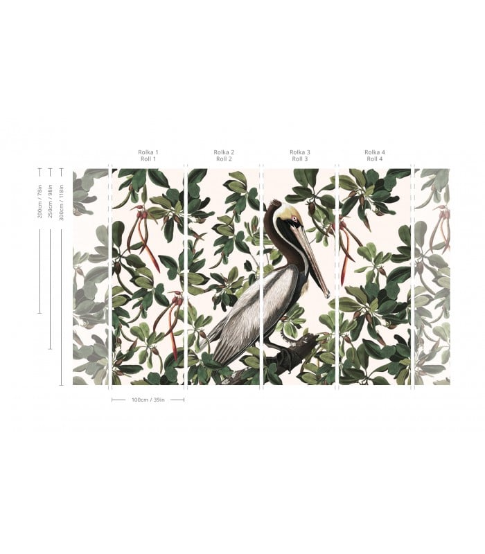 Tapeta Spring Pelicans - Wallcolors - Ekskluzywne Tapety