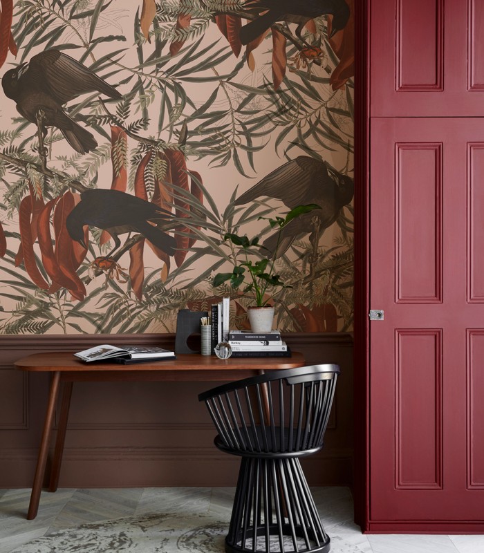 Tapeta Crows Pink - Wallcolors - Ekskluzywne Tapety