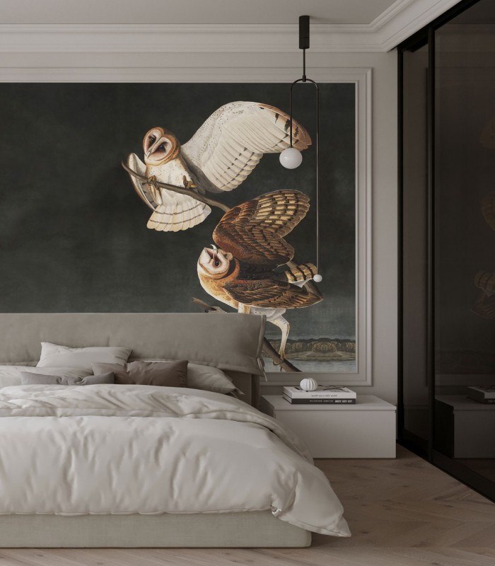 Tapeta Owls - Wallcolors - Ekskluzywne Tapety