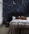 Calm Heron Purple wallpaper - Wallcolors  - Exclusive Wallpapers
