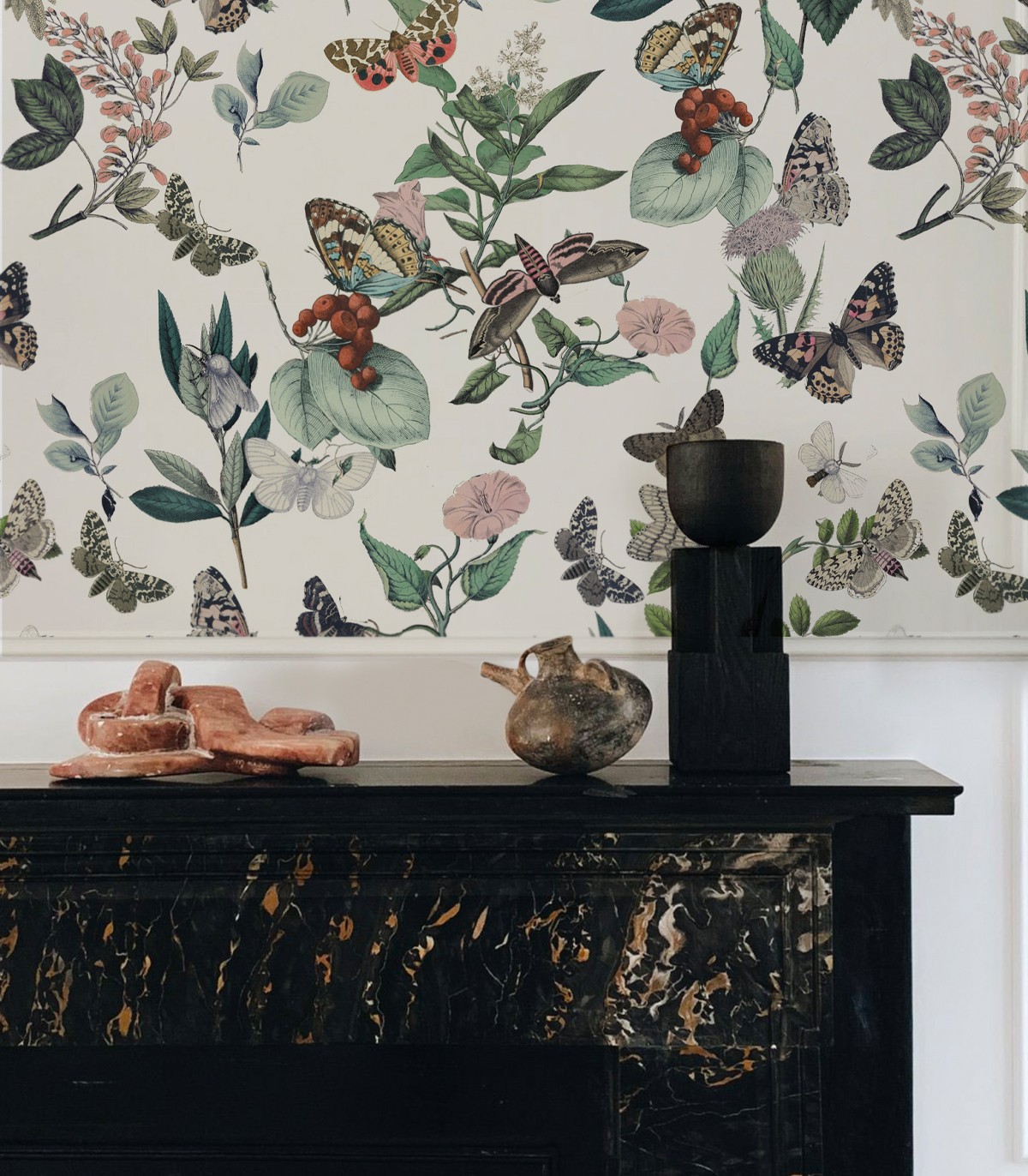 Butterfly Rowan wallpaper - Wallcolors  - Exclusive Wallpapers